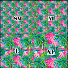 Load image into Gallery viewer, Printed Vinyl &amp; HTV Preppy Fronds E Pattern 12 x 12 inch sheet