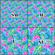 Load image into Gallery viewer, Printed Vinyl &amp; HTV Preppy Fronds F Pattern 12 x 12 inch sheet