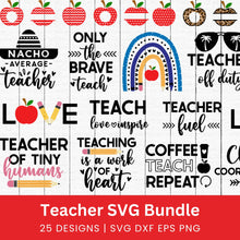 Load image into Gallery viewer, Teacher SVG Bundle