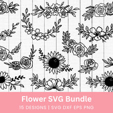 Load image into Gallery viewer, Flower SVG Bundle