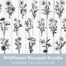Load image into Gallery viewer, Wildflower Bouquet SVG Bundle