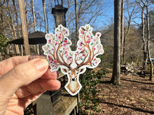 Load image into Gallery viewer, Sticker | 45I | Deer | Waterproof Vinyl Sticker | White | Clear | Permanent | Removable | Window Cling | Glitter | Holographic