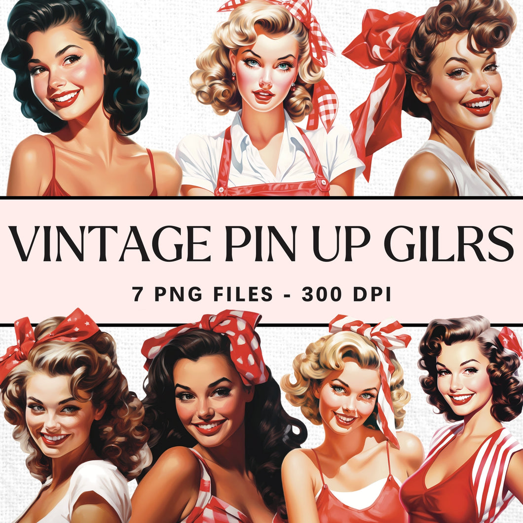 Vintage Pin Up Girl Sublimation