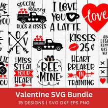 Load image into Gallery viewer, Valentine SVG Bundle