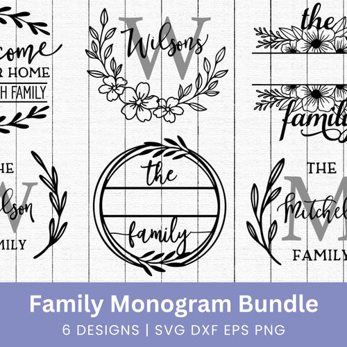 Family Monogram SVG Bundle
