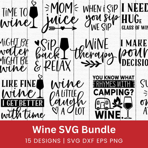Wine SVG Bundle