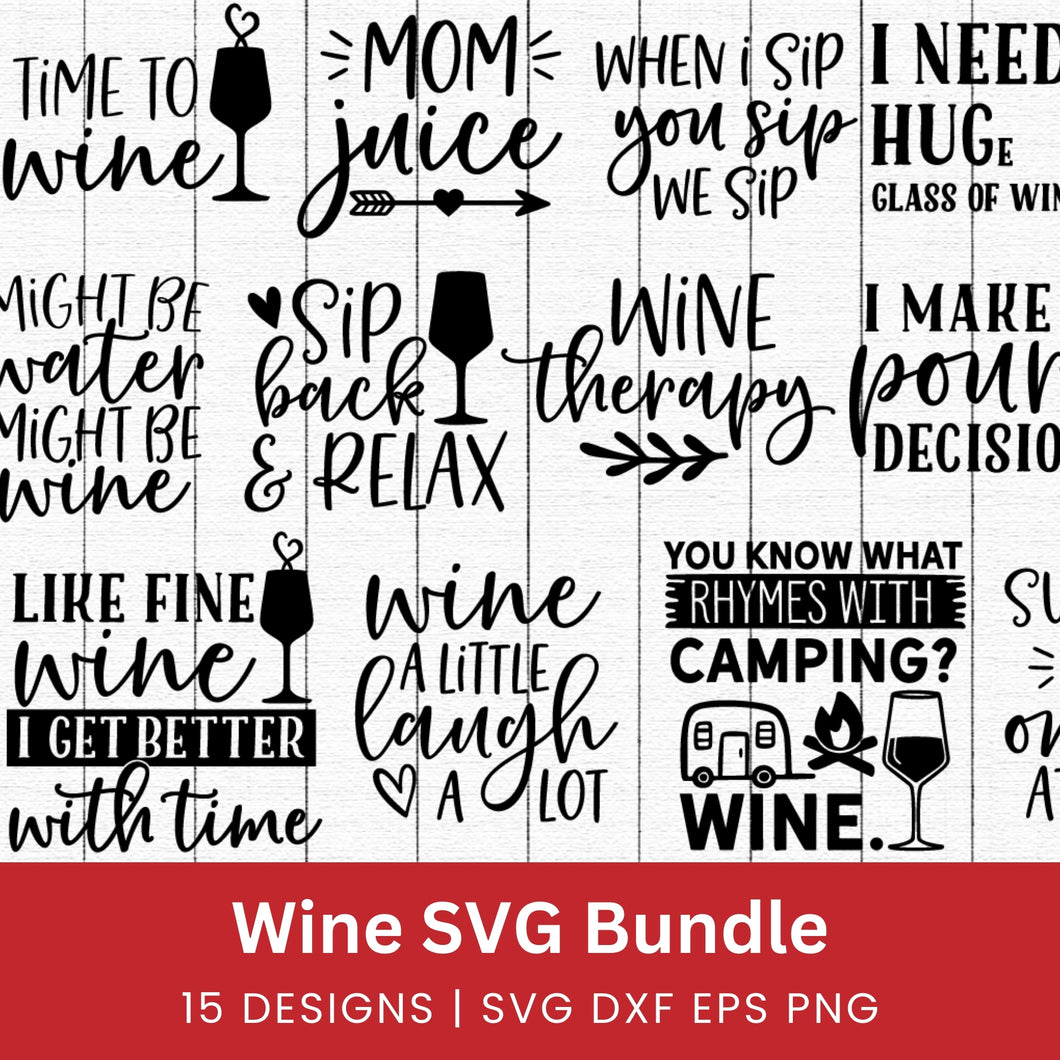 Wine SVG Bundle