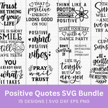 Load image into Gallery viewer, Positive Quotes SVG Bundle