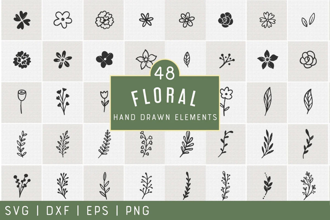 Floral Illustration SVG Bundle
