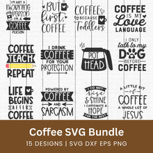Load image into Gallery viewer, Coffee SVG Bundle