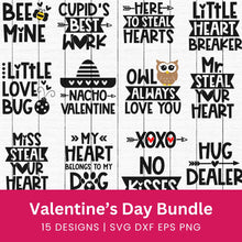 Load image into Gallery viewer, Valentine&#39;s Day SVG Bundle