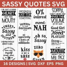 Load image into Gallery viewer, Sassy Quotes SVG Bundle