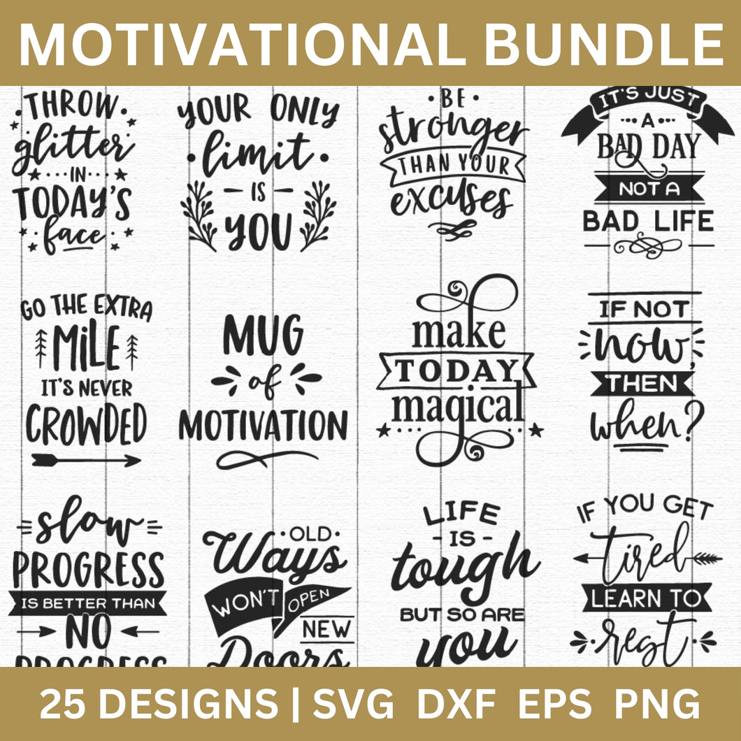 Motivational SVG Bundle