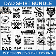 Load image into Gallery viewer, Dad Shirt SVG Bundle