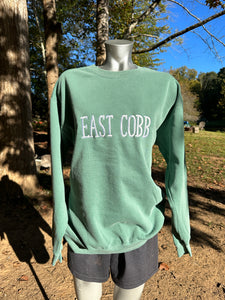 East Cobb Embroidered Comfort Colors Adult Crewneck Sweatshirt
