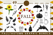 Load image into Gallery viewer, Fall Graphics Illustration SVG Bundle