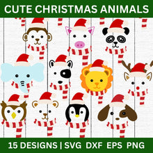 Load image into Gallery viewer, Cute Christmas Animal SVG Bundle