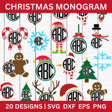 Load image into Gallery viewer, Christmas Monogram SVG Bundle