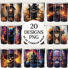 Load image into Gallery viewer, Halloween Tumbler Wrap Bundle Digital Download
