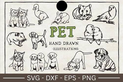 Pet Illustration SVG Bundle