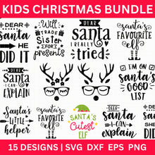 Load image into Gallery viewer, Kids Christmas SVG Bundle