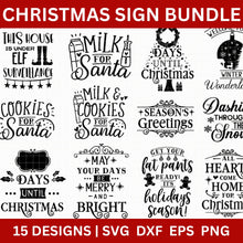 Load image into Gallery viewer, Christmas Sign SVG Bundle