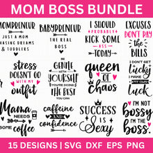 Load image into Gallery viewer, Mom Boss SVG Bundle