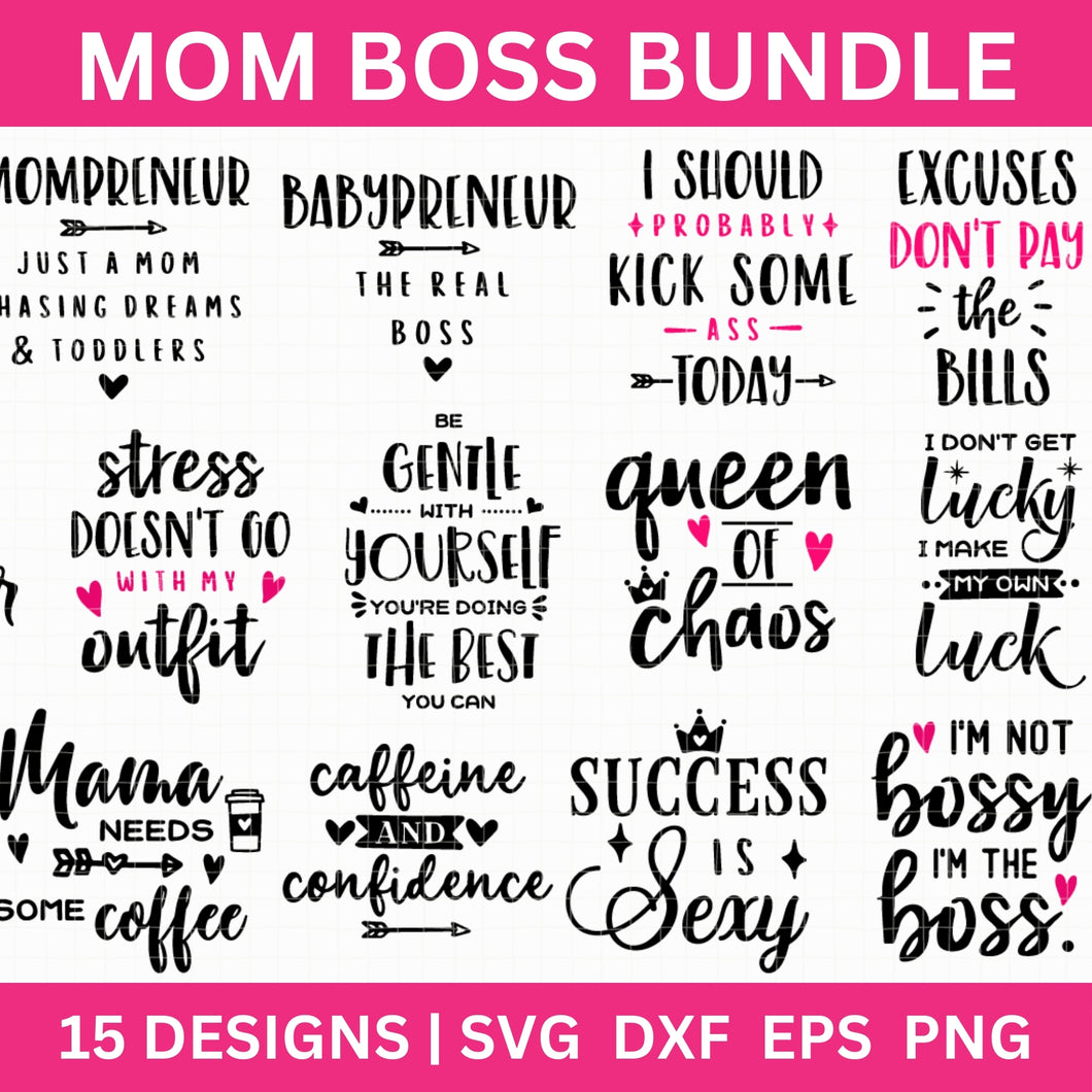Mom Boss SVG Bundle
