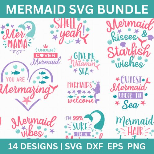 Mermaid SVG Bundle