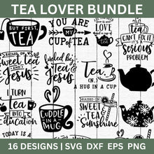 Load image into Gallery viewer, Tea Lover SVG Bundle
