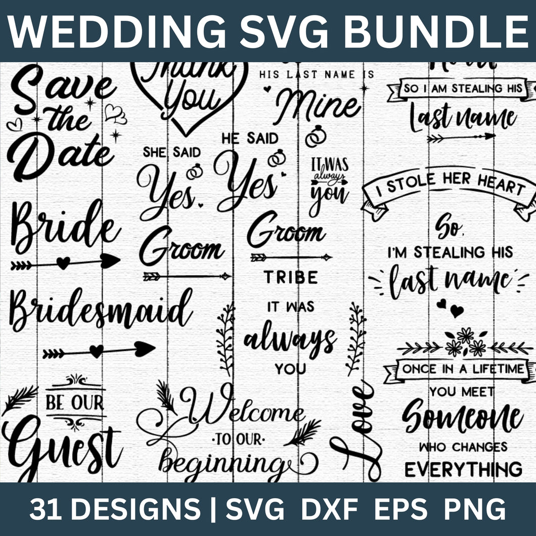 Wedding SVG Bundle