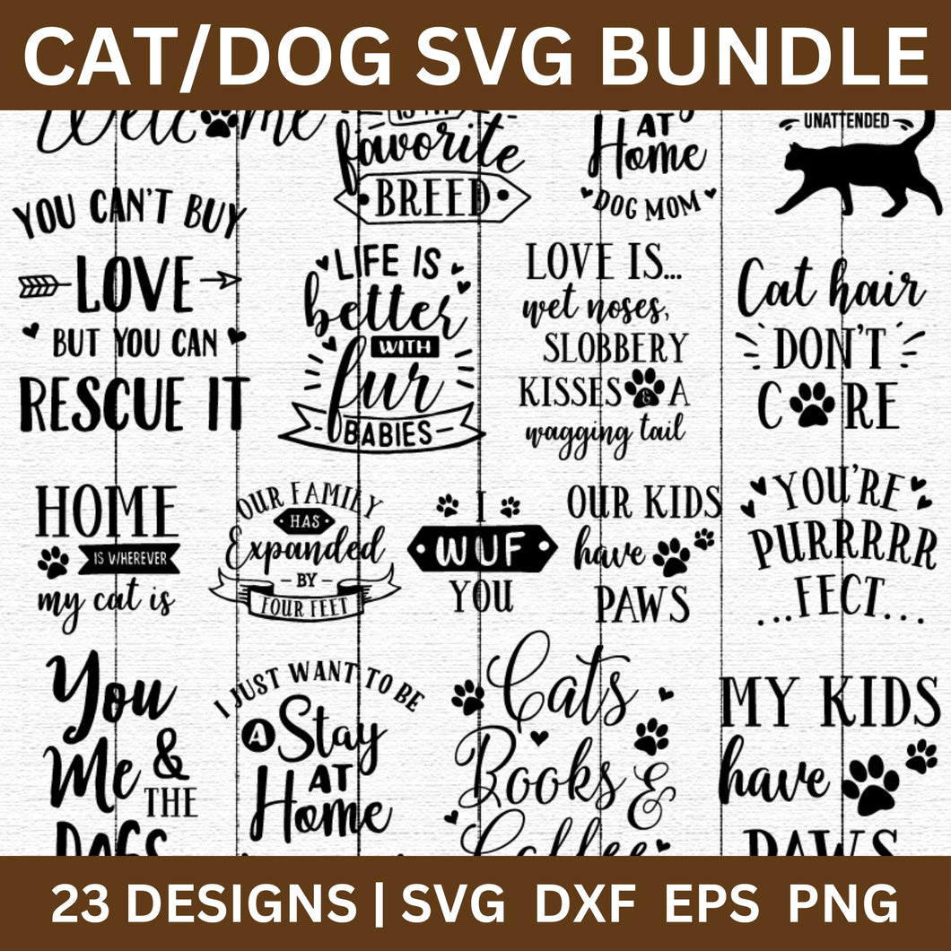 Cat Dog SVG Bundle