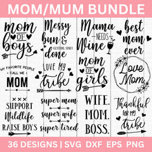 Load image into Gallery viewer, Mom Mum SVG Bundle