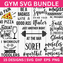 Load image into Gallery viewer, Gym SVG Bundle
