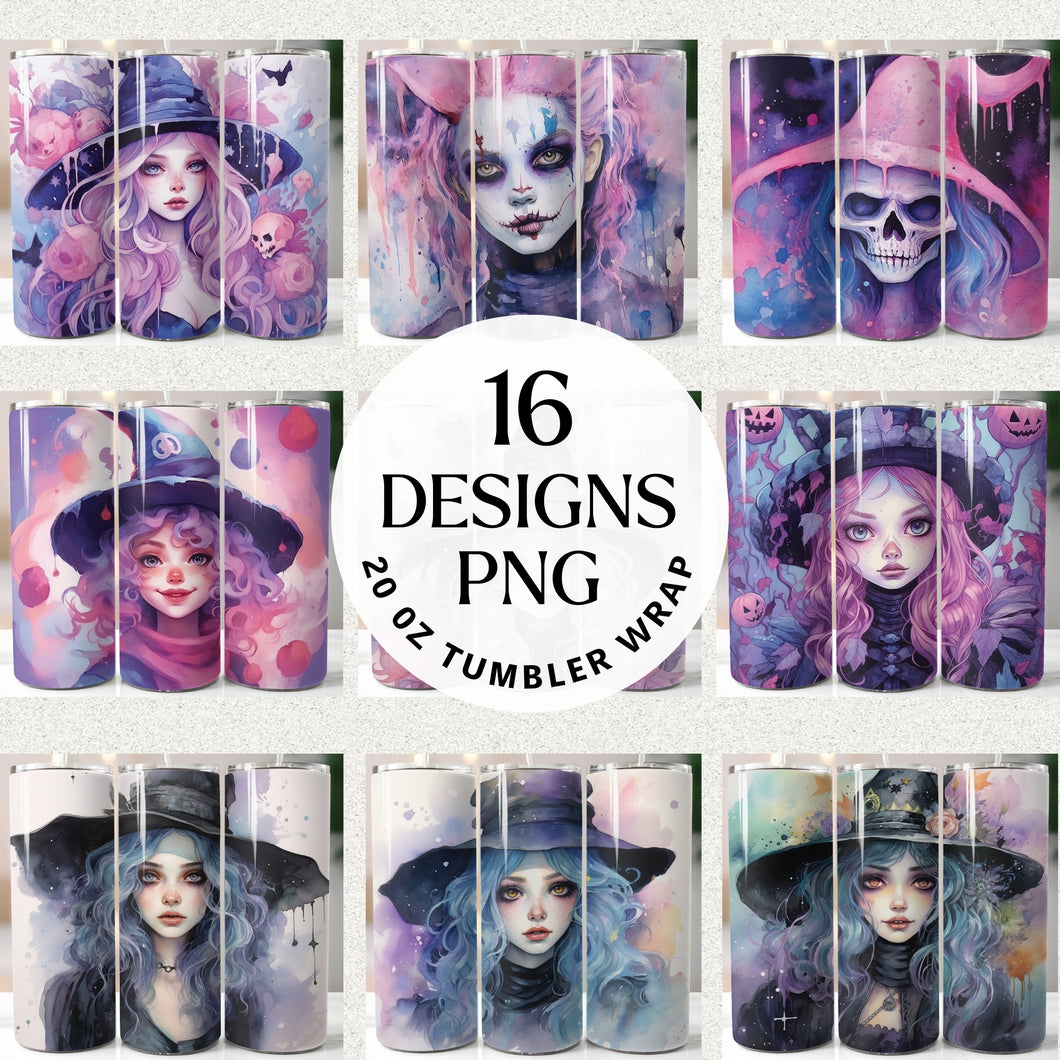 Pastel Halloween Tumbler Wrap Digital Download
