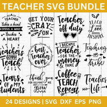 Load image into Gallery viewer, Teacher SVG Bundle