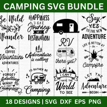 Load image into Gallery viewer, Camping SVG Bundle