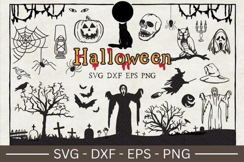 Halloween Illustration SVG Bundle