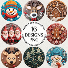 Load image into Gallery viewer, Christmas 3D Ornament Bundle Digital Download