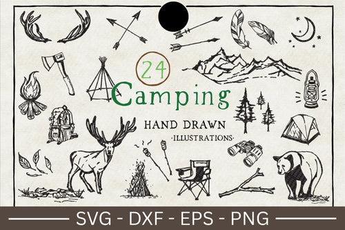 Camping Illustration SVG Bundle