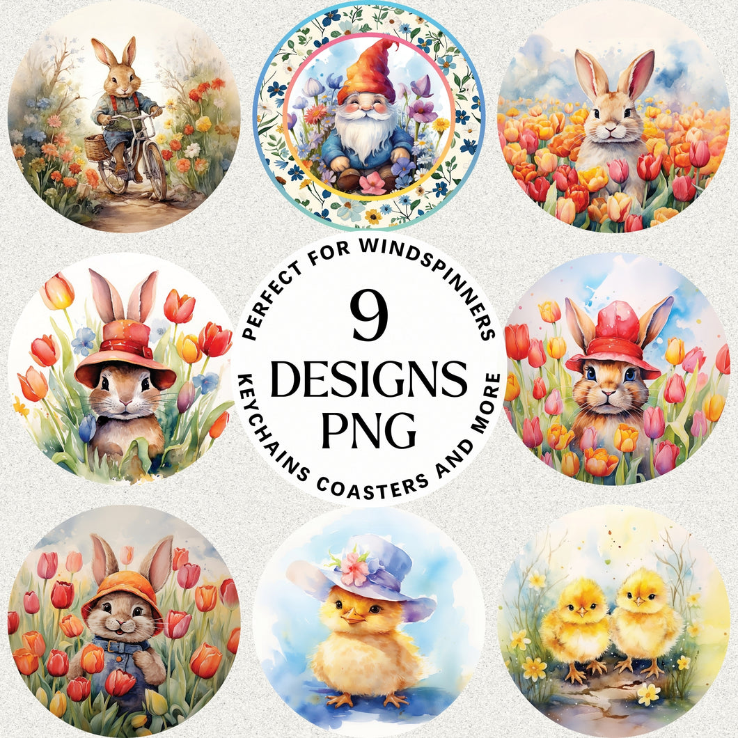 Easter Round Sublimation Bundle Digital Download