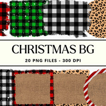 Load image into Gallery viewer, Christmas Sublimation Background Bundle
