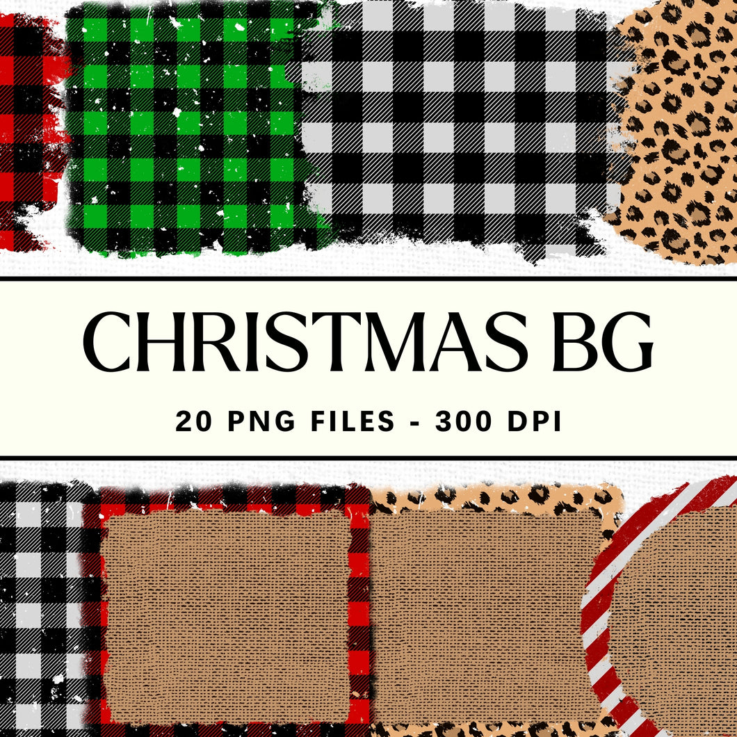 Christmas Sublimation Background Bundle