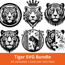 Load image into Gallery viewer, Tiger SVG Bundle