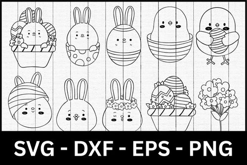 Easter Illustration SVG Bundle