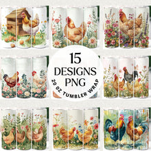 Load image into Gallery viewer, Chicken 20 oz Tumbler Bundle Digital Download