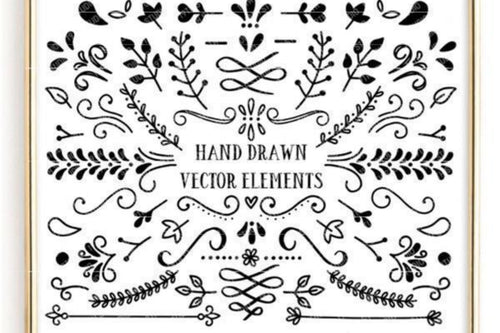 Hand Drawn Vector Illustration SVG Bundle
