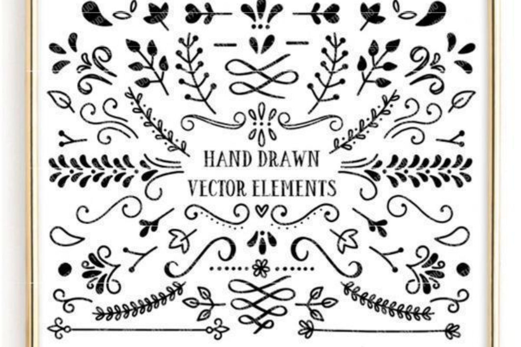 Hand Drawn Vector Illustration SVG Bundle