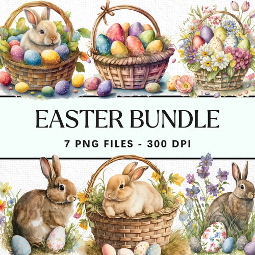 Watercolor Easter Sublimation Bundle