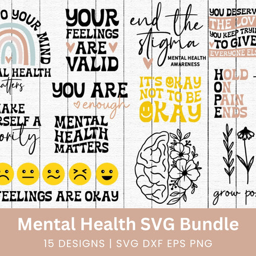 Mental Health SVG Bundle